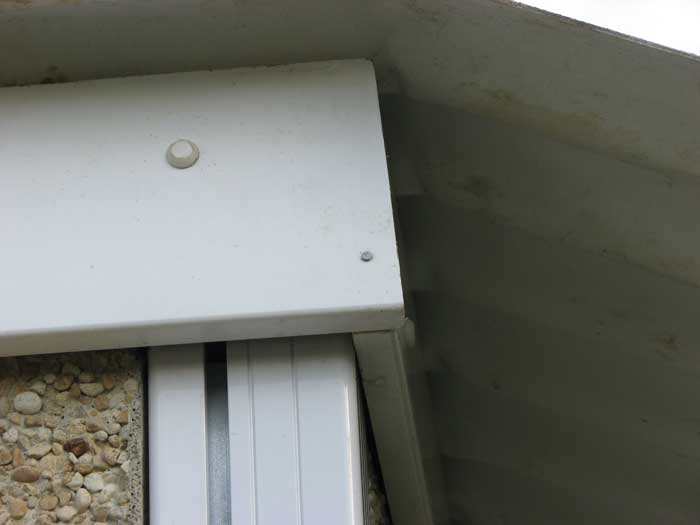 Fairford Concrete Garage Aluminium Corner post