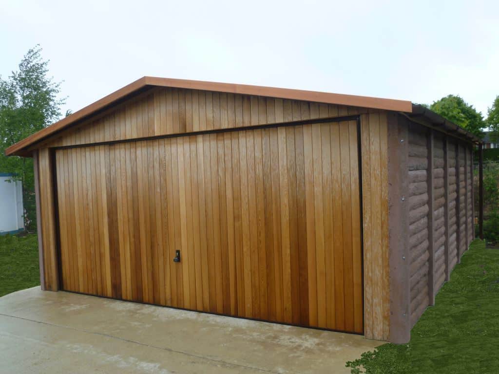 burford 2 double garage with up and over door