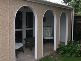 Arched Moreton Concrete Garage